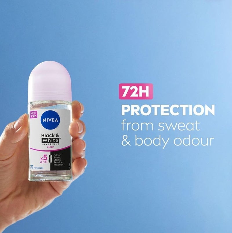 Nivea مزيل العرق رول أون غير مرئي عبوة من 2 - Image 3